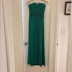 BCBGMaxAzria Strapless Emerald Dress